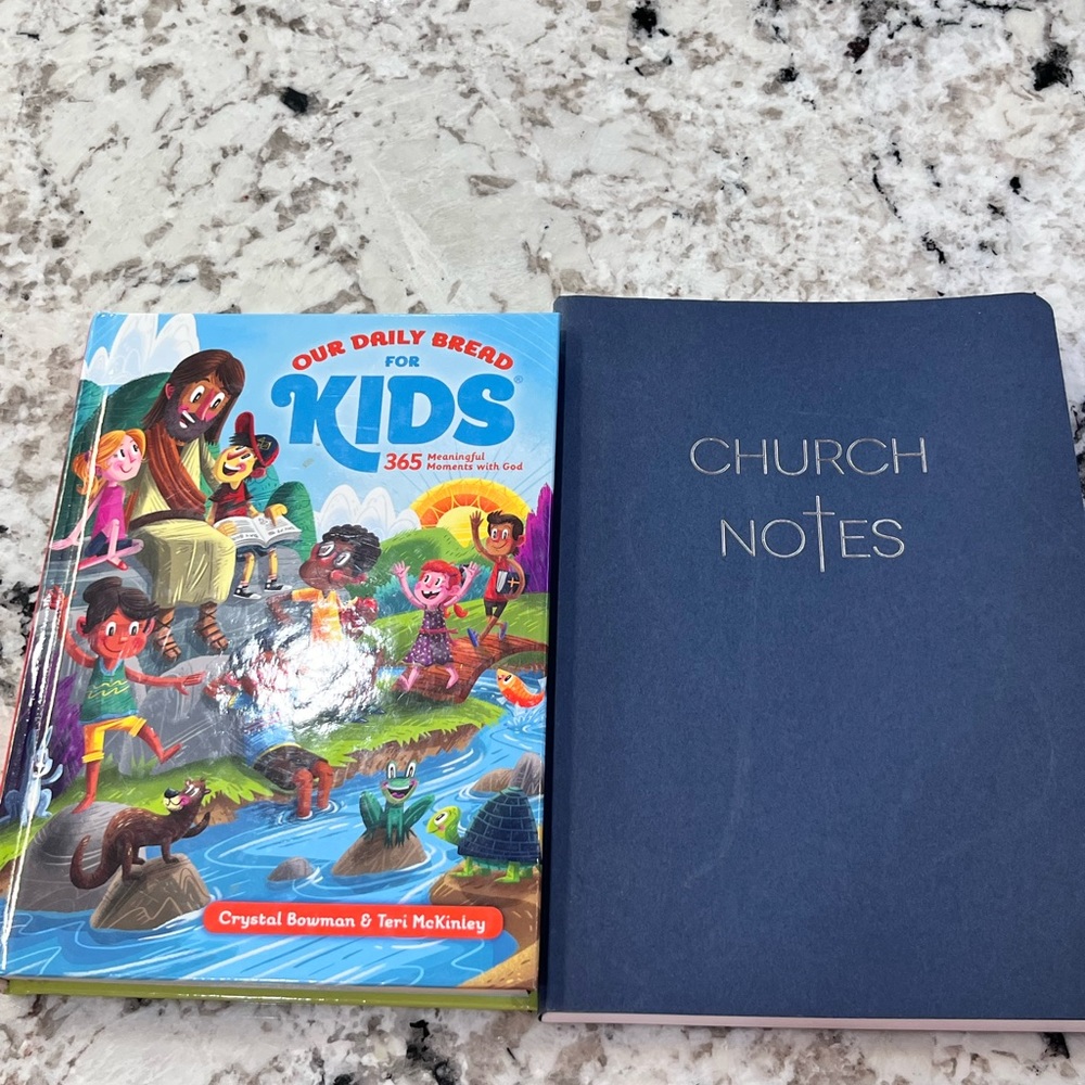 Kids Bible book and church sermon book